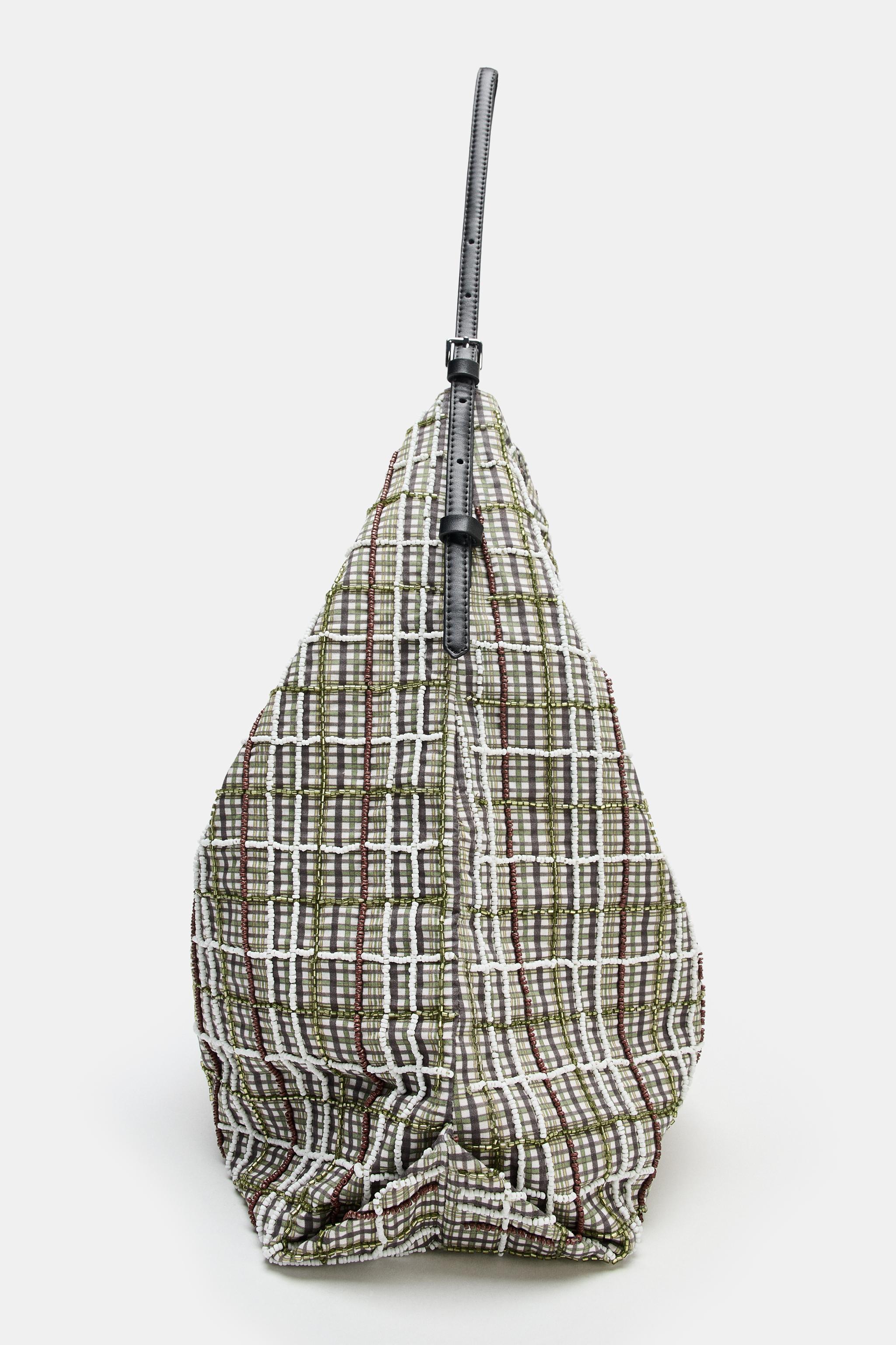 SHIMMER APPLIQUÉ SHOPPER BAG